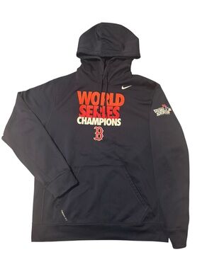 Nike Therma Fit Boston Red Sox 2013 World Series Champions Hoodie Mens Large MLB